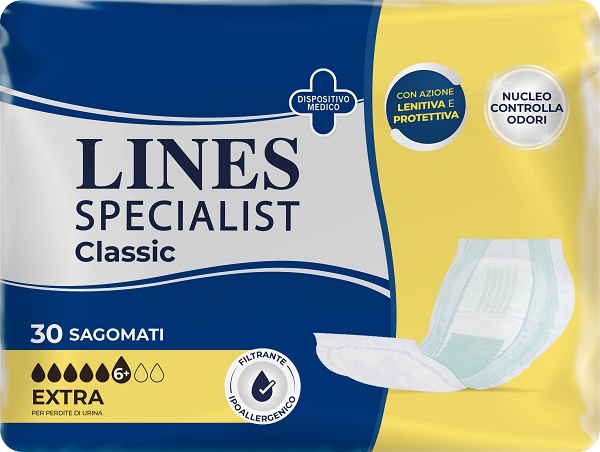 PANNOLONE LINES SPECIALIST CLASSIC SAGOMATO EXTRA 30 PEZZI - Farmacia De Pasquale