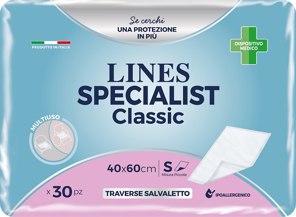 TRAVERSA PER INCONTINENZA LINES SPECIALIST CLASSIC 40X60 CM 30 PEZZI - Farmacia De Pasquale
