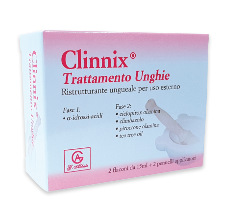 CLINNIX TRATTAMENTO UNGHIE 2 FLACONI 15 ML + 2 PENNELLI APPLICATORI - Farmacia De Pasquale