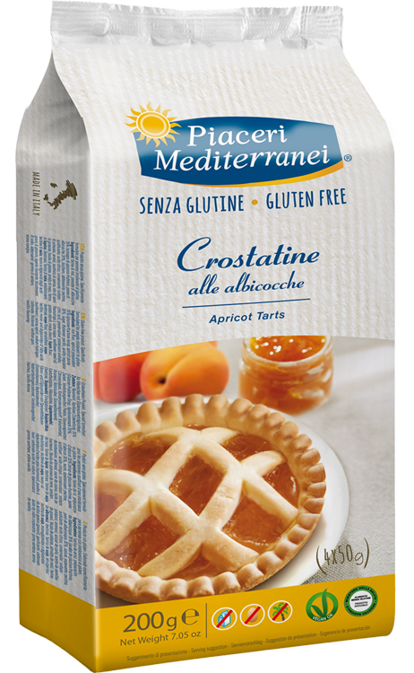 PIACERI MEDITERRANEI LE BONTA' DEL MATTINO CROSTATINE ALL'ALBICOCCA 4 X 50 G - Farmacia De Pasquale