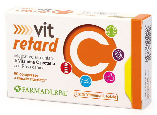 VIT C RETARD 20 COMPRESSE A RILASCIO RITARDATO - Farmacia De Pasquale
