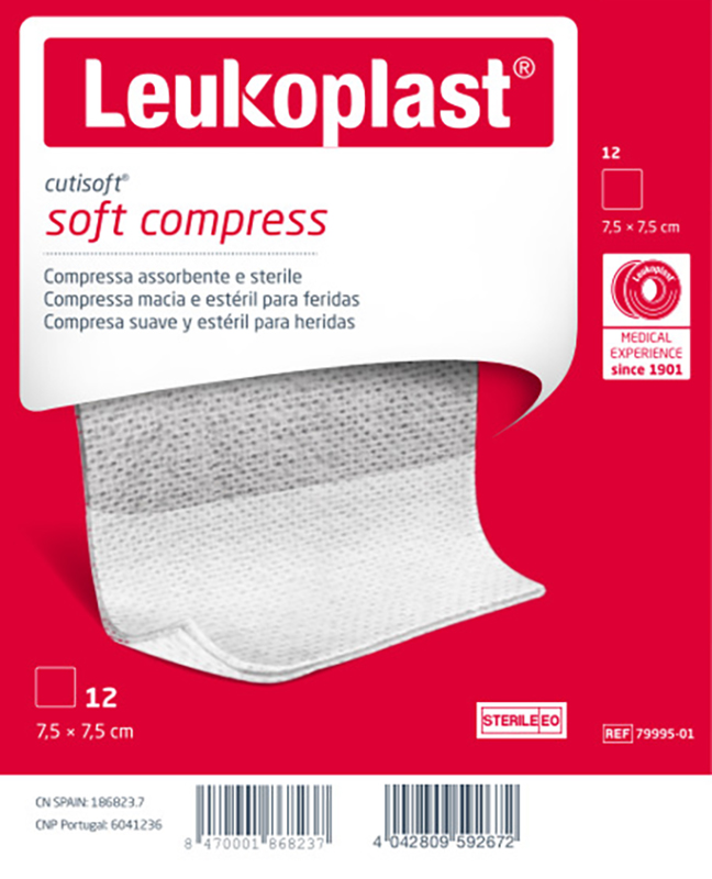 GARZA IDROFILA COMPRESSA CUTISOFT TESSUTO NON TESSUTO 7,5X7,5 CM 12 PEZZI - Farmacia De Pasquale