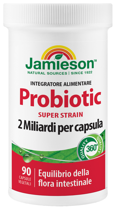 JAMIESON PROBIOTIC SUPER STRAIN 90 CAPSULE VEGETALI - Farmacia De Pasquale