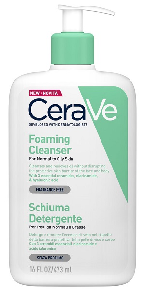 CERAVE SCHIUMA DETERGENTE VISO 473 ML - Farmacia De Pasquale