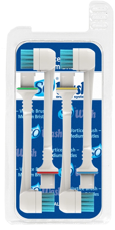 SOWASH VORTICE BRUSH SETOLE MEDIE RICARICA 4 PEZZI - Farmacia De Pasquale