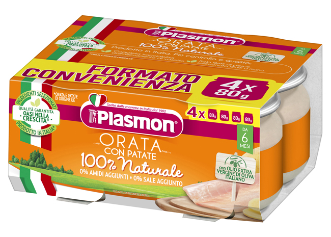 PLASMON ORATA CON PATATE 4 X 80 G - Farmacia De Pasquale