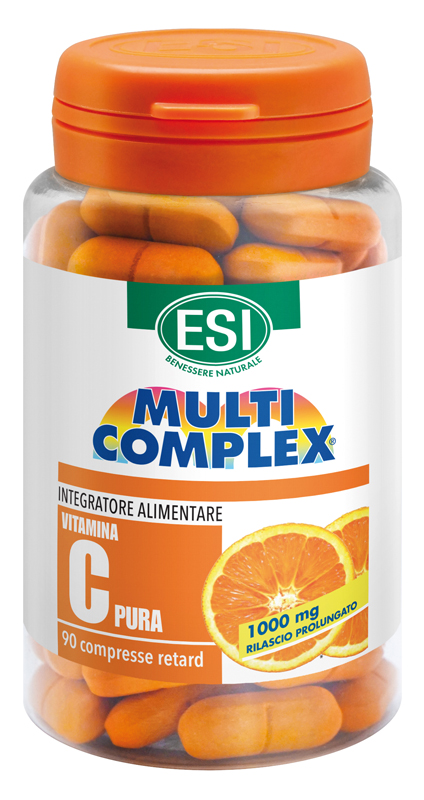 ESI MULTICOMPLEX VITAMINA C PURA 1000 MG RETARD 90 COMPRESSE - Farmacia De Pasquale