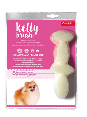 KELLY BRUSH SPUGNETTA ABRASIVA PER CANI DI TAGLIA PICCOLA 16 PEZZI - Farmacia De Pasquale