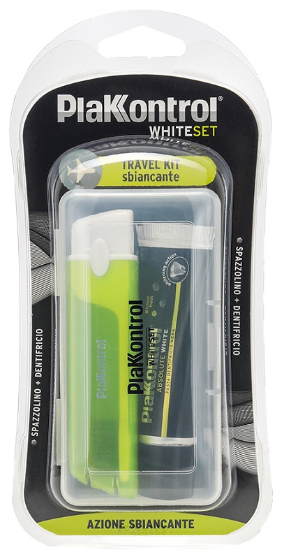 PLAKKONTROL WHITE SET TRAVEL KIT - Farmacia De Pasquale