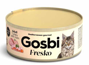 GOSBI FRESKO CAT ADULT TURKEY & HAM 70 G - Farmacia De Pasquale