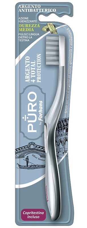 SPAZZOLINO SILVER 4 WHITE FORHANS 1 PEZZO - Farmacia De Pasquale