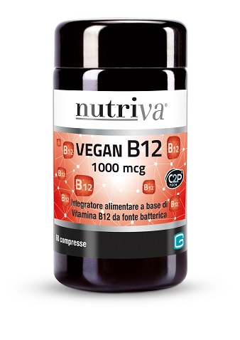 NUTRIVA VEGAN B12 60 COMPRESSE 1000MCG - Farmacia De Pasquale