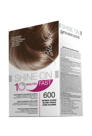 BIONIKE SHINE ON FAST TRATTAMENTO COLORANTE CAPELLI BIONDO SCURO 600 FLACONE 60 ML + TUBO 60 ML - Farmacia De Pasquale