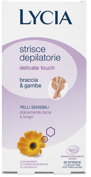 LYCIA 20 STRISCE BRACCIA/GAMBE PELLI DELICATE 12 PEZZI - Farmacia De Pasquale