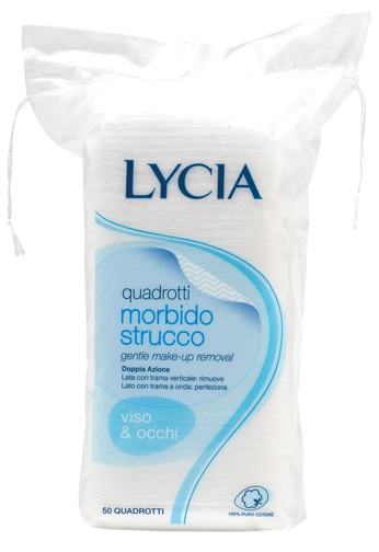 LYCIA 50 QUADROTTI COTONE STRISCIA 12 PEZZI - Farmacia De Pasquale