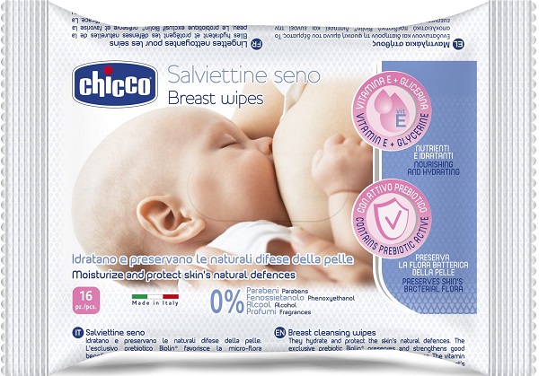CHICCO SALVIETTE DETERGENTI PER IL SENO 16 PEZZI - Farmacia De Pasquale
