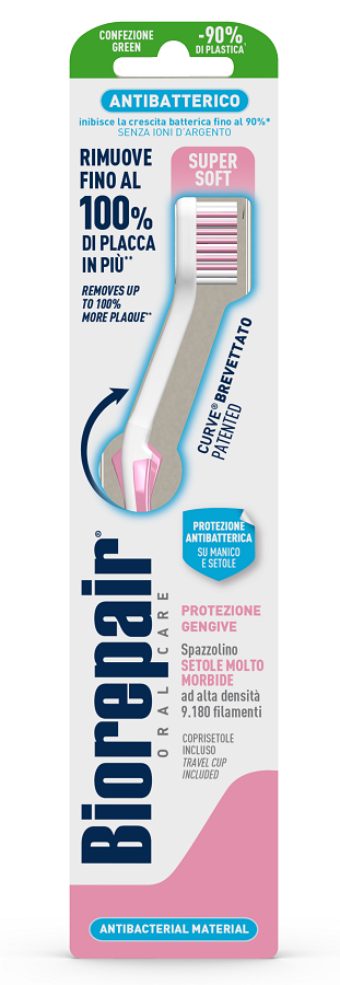 BIOREPAIR ORAL CARE ANTIBATTERICO SPAZZOLINO PIU' COMFORT PROTEZIONE GENGIVE SETOLE SUPER SOFT - Farmacia De Pasquale