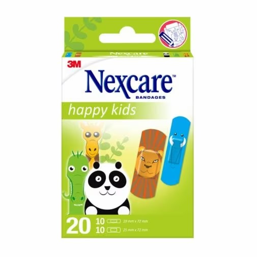 CEROTTI NEXCARE KIDS PLASTERS ANIMALS 20 PEZZI ASSORTITI - Farmacia De Pasquale