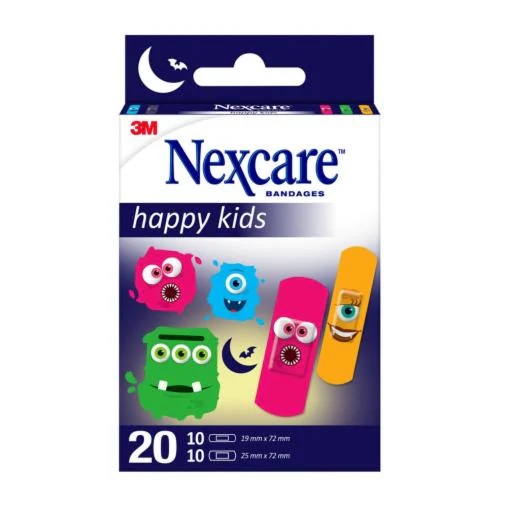 CEROTTI NEXCARE KIDS PLASTERS MONSTERS 20 PEZZI ASSORTITI - Farmacia De Pasquale