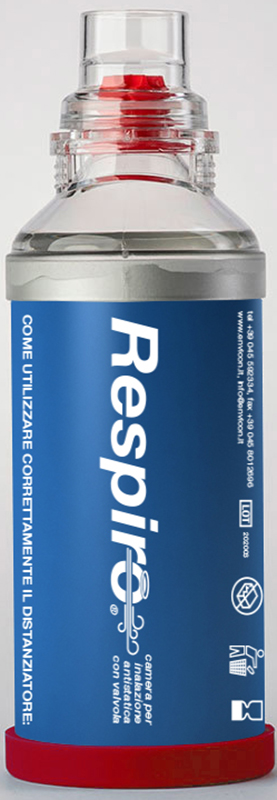 DISTANZIATORE RESPIRO CAMERA PER INALAZIONE ANTISTATICA CON VALVOLA RESPIRO - Farmacia De Pasquale