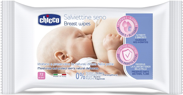 CHICCO SALVIETTE DETERGENTI PER IL SENO 72 PEZZI - Farmacia De Pasquale