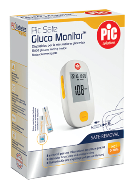 GLUCOMETRO CON MONITOR PIC GLUCO SAFE 1 PEZZO - Farmacia De Pasquale