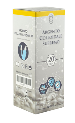 ARGENTO COLLOIDALE SUPREMO 20PPM 100 ML SPRAY + CONTAGOCCE - Farmacia De Pasquale