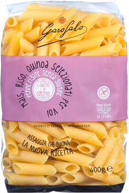 GAROFALO PENNE RIGATE SENZA GLUTINE 400 G - Farmacia De Pasquale