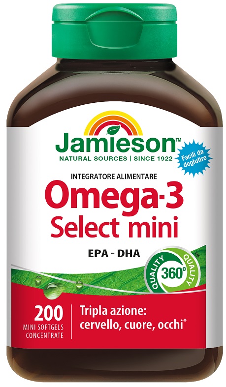 JAMIESON OMEGA 3 SELECT MINI 200 PERLE - Farmacia De Pasquale