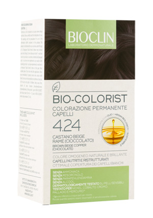 BIOCLIN BIO COLORIST 4,24 CASTANO BEIGE RAME CIOCCOLATO - Farmacia De Pasquale