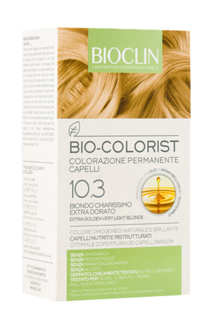BIOCLIN BIO COLORIST 10,3 BIONDO CHIARISSIMO EXTRA DORATO - Farmacia De Pasquale