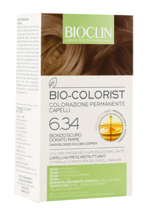 BIOCLIN BIO COLORIST 6,34 BIONDO SCURO DORATO RAME - Farmacia De Pasquale
