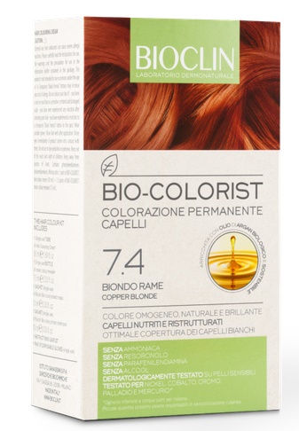 BIOCLIN BIO COLORIST 7,4 BIONDO RAME - Farmacia De Pasquale
