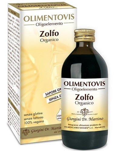 ZOLFO ORGANICO OLIMENTOVIS 200 ML - Farmacia De Pasquale