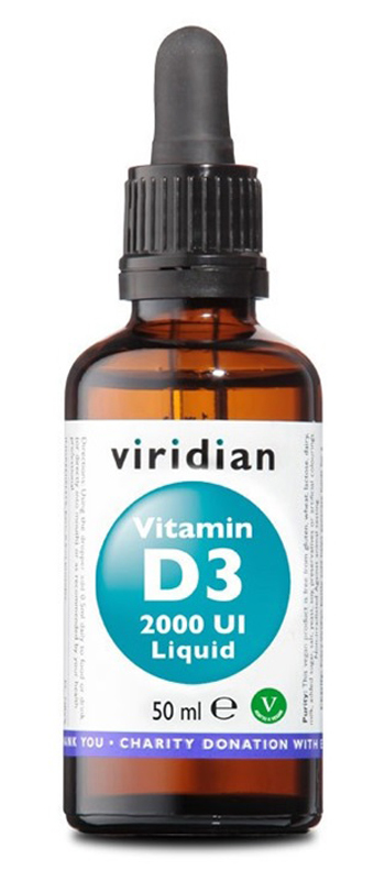 VIRIDIAN VITAMIN D3 2000UI LIQUID 50 ML - Farmacia De Pasquale