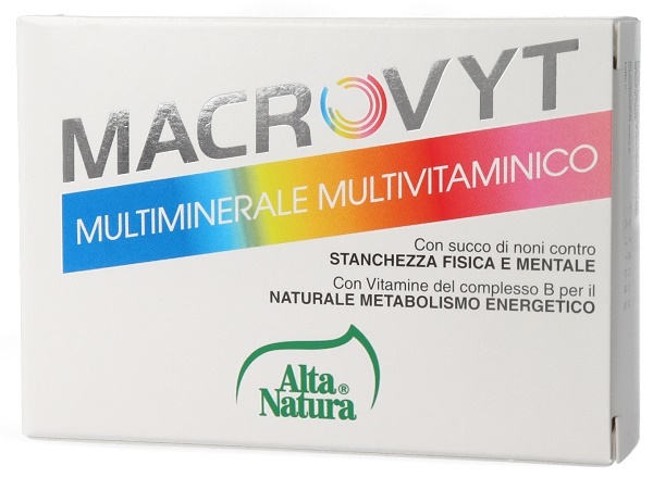 MACROVYT MULTIVITAMINE MULTIMINERALI 30 COMPRESSE - Farmacia De Pasquale