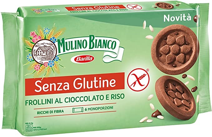 MULINO BIANCO SENZA GLUTINE FROLLINI AL CIOCCOLATO E RISO 6 MONOPORZIONI DA 41,66 G - Farmacia De Pasquale