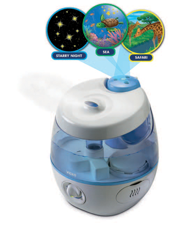 VICKS SWEETDREAMS UMIDIFICATORE A ULTRASUONI CON PROIETTORE IMMAGINI - Farmacia De Pasquale