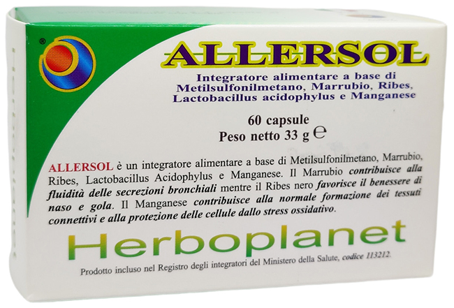 ALLERSOL 60 CAPSULE - Farmacia De Pasquale