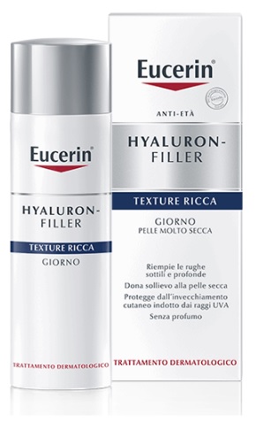 EUCERIN HYALURON-FILLER TEXTURE RICCA GIORNO 50 ML - Farmacia De Pasquale