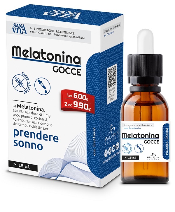 SANAVITA MELATONINA GOCCE 15 ML - Farmacia De Pasquale