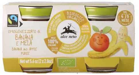 BABY FOOD BIO OMOGENEIZZATO BANANA/MELA 2 X 80 G - Farmacia De Pasquale
