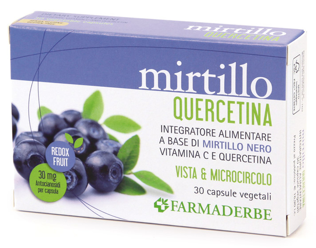 MIRTILLO QUERCETINA 30 CAPSULE VEGETALI - Farmacia De Pasquale