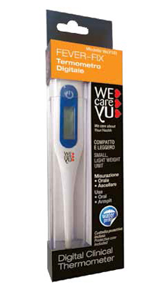TERMOMETRO DIGITALE RIGIDO WECAREYU FEVER FIX 1 PEZZO - Farmacia De Pasquale