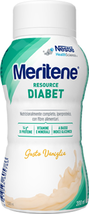 MERITENE RESOURCE DIABET VANIGLIA ALIMENTO IPERPROTEICO 28 VITAMINE E MINERALI 200 ML - Farmacia De Pasquale