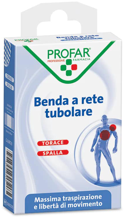 BENDA A RETE ELASTICA TORACE SPALLA 3 M TESI CALIBRO 8 PROFAR - Farmacia De Pasquale