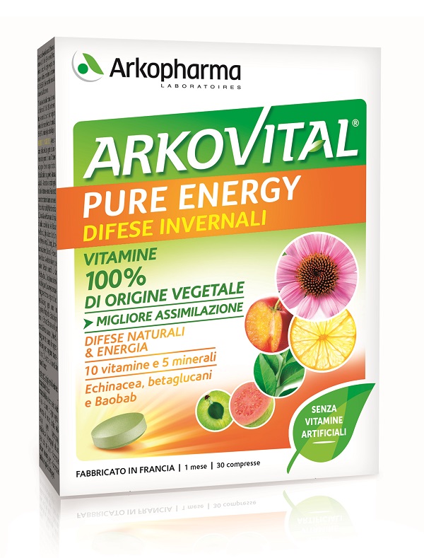 ARKOVITAL PURE ENERGY DIFESE INVERNALI 30 COMPRESSE - Farmacia De Pasquale