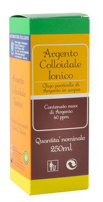 ARGENTO COLLOIDALE IONICO 40PPM CERTIFICATO 250 ML - Farmacia De Pasquale