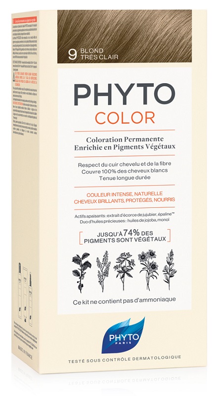 PHYTOCOLOR 9 BIONDO CHIARISS 1 LATTE + 1 CREMA + 1 MASCHERA + 1 PAIO DI GUANTI - Farmacia De Pasquale