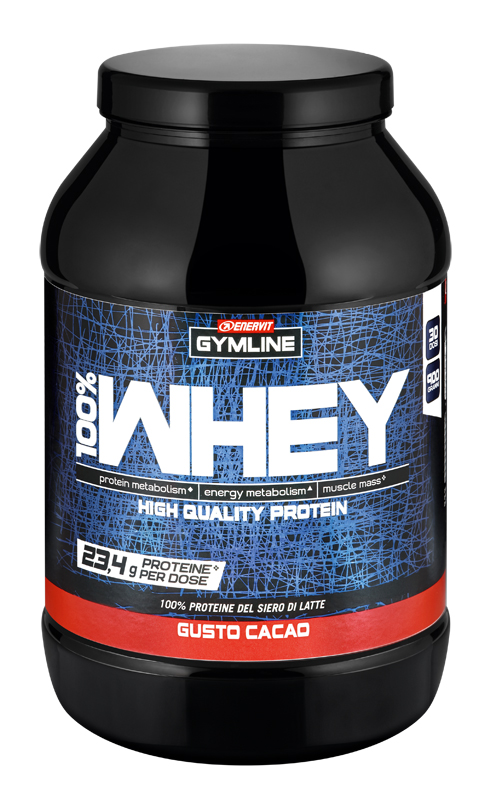 GYMLINE 100% WHEY CONCENTRATE CACAO 900 G - Farmacia De Pasquale
